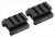 Truglo 2-Piece Picatinny Riser Mount for AR-15 – CNC Machined Aluminum, Raises 1/2 Inch, Matte Black