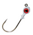 Z-Man Fishing Products RedFisheye Jighead 3-Pack, 1/4 oz - Red Z-Man Fishing Products RedFisheye Jighead 3-Pack, 1/4 oz - Red
