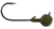 Strike King SK TG Shaky Head 1/8 oz Green Pump 3-Pack - Versatile Jig Head for Bass Fishing