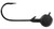 Strike King SK TG Shaky Head 1/8 oz, Black, Pack of 3