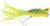Arbogast G760-07 Hula Popper 2-Inch Frog/Yellow Belly Lure
