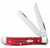 Case Cutlery Mini Trapr 3.5-Inch Two-Blade Knife with Dark Red Bone Handle, Model 31952 Case Cutlery Mini Trapr 3.5-Inch Two-Blade Knife with Dark Red Bone Handle, Model 31952