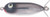 HEDDON Baby Torpedo 2.5 inch Black and Chrome Shiner - Part X361NBL