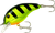 Bandit Lures BDT206 Bandit DR 1/4" Chartreuse and Black Stripe Crankbait