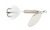 Yakima Rooster Tails 212-CHWT 1/4 Inch Chrome and White Decorative Tailpiece Yakima Rooster Tails 212-CHWT 1/4 Inch Chrome and White Decorative Tailpiece