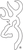 Browning Buck Mark Decal 6-inch White Vinyl Sticker