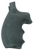 Hogue Rubber Grip for Smith & Wesson K&L Frame Round Butt Models – Black Matte Finish