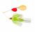 War Eagle Spinner Baits War Eagle Gold Frame Tandem Colorado Spinnerbait with White Chartreuse Colors War Eagle Spinner Baits War Eagle Gold Frame Tandem Colorado Spinnerbait with White Chartreuse Colors