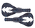 GSM Fishing 4-Inch Yama Crawler Black with Large Blue Flake (6-Pack)