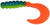 GSM Fishing BB 2-Inch Fat Grub Bait - 10 Pack Parrot Color