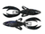 GSM Fishing Rojas Fight Frog 5-Inch Black Blue Flake Sapph-Lam Lures (Part #BBB-5RFF-09)
