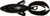 GSM Fishing Rojas Fight Frog 4-Inch Black Neon Lures - 7 Pack