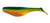 GSM Fishing 3-inch Shad Fire Tiger Lures (10 Pack) – Vibrant Soft Baits for Freshwater and Saltwater Fishing