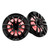 DS18 Hydro 10-inch 2-Way Marine Speakers with Bullet Tweeters and RGB LED Lights - Black