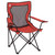 Coleman Broadband Mesh Quad Chair in Red with Adjustable Armrests and Cup Holder