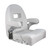 Springfield Marine Center Console Helm Flip-Up Seat in White/White – Durable Marine-Grade Vinyl Support