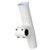 C.E. Smith Adjustable Mid Mount Rod Holder - 1-1/4" or 1-5/16" OD White Powder Coat Aluminum with Sleeve & Hex Key