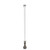 Seaview 24-Inch Manually Folding Marine Light Post with Stainless Steel Base and Navigation Light - White