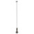 Seaview 36-inch Manually Folding Marine Light Post with Stainless Steel Base and Navigation Light - White