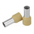 Pacer Beige 2 AWG Wire Ferrule (16mm) - 10 Pack for Secure Electrical Connections