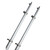 TACO Marine 18' Deluxe Outrigger Poles with Rollers - Silver/Silver