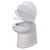 Jabsco 17-Inch Deluxe Flush Electric Marine Toilet with Soft Close Lid - 12V
