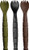 Ka-Bar Mil-Spec Spork and Knife Combo - Food Safe Polymer Design with Black and Brown Handles