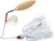 Booyah BYA Blade Spinner for 3/8-inch Line in White/Snow White - Part BYBT38615 Booyah BYA Blade Spinner for 3/8-inch Line in White/Snow White - Part BYBT38615