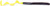 CULPRIT WORMS C720-25 7.5-Inch Worm with Black and Chartreuse Tail
