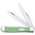 CASE Cutlery Trapper Knife 41/8 Inches Mint Green - Part #63830