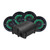 Aquatic AV PRO Classic Black Platinum Kit with 6.5-inch Marine Speakers and SWA6 Bluetooth Subwoofer