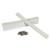 Caliber Marine Slides 1.5 x 15 Inches White 10-Pack for Boat Trailers