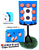MTM Jammit Target Stand & Full-Size All-Weather Backer for Clay Shooting and Target Practice