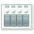 Blue Sea Systems 8272 Water Resistant Panel with 4 Positions for Marine Applications