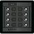 Blue Sea Systems 1450 DC 8-Position CLB Square Circuit Breaker Panel Blue Sea Systems 1450 DC 8-Position CLB Square Circuit Breaker Panel
