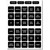 Blue Sea Systems 4215 Square Format Label Set – Waterproof DC Labels for WeatherDeck and Battery Management Panels
