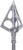 Muzzy One Stainless Steel 3-Blade Broadhead with 1 1/8-Inch Cutting Diameter