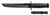 Ka-Bar Knives KA-BAR Tanto Knife with 8-Inch Carbon Steel Blade and Kraton Handle