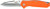 Ruko RUK0187BZCS Folding Tactical Knife with Stainless Steel Blade and Orange Glass Filled Nylon Handle