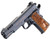 Auto-Ordnance 1911A1 .45 ACP Stainless Steel Semi-Auto Pistol with Custom Engraved Hardwood Grips and Night Sights