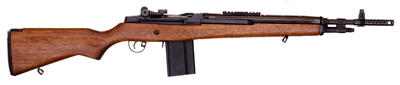 Springfield Armory M1A Scout Squad .308 Winchester Semi-Automatic Rifle with Walnut Stock and 18-Inch Barrel