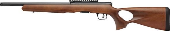 Savage B17 Timber Thumbhole Sporting Rifle in 17 HMR with Hardwood Stock and 20-MOA Picatinny Rail