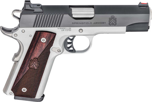 Springfield Armory 1911 Ronin 10mm Auto Semi-Auto Pistol with Wood Grip and Adjustable Sights