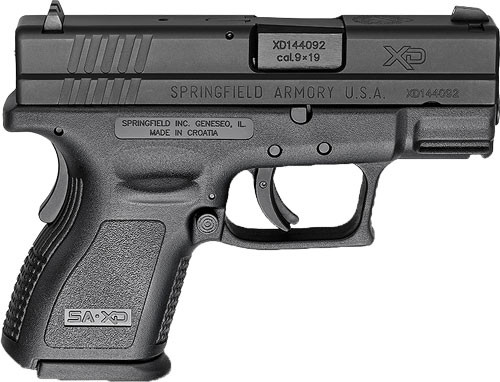 Springfield Armory XD Sub-Compact 9mm Semi-Auto Handgun with 3-Inch Barrel and 10-Round Magazines