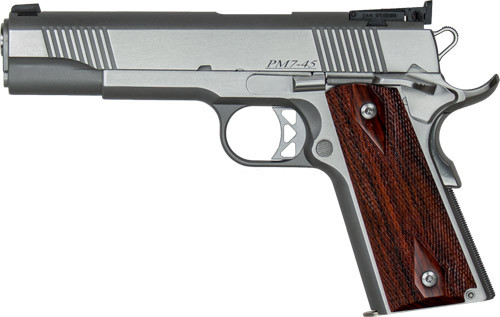 CZ-USA Dan Wesson Pointman Seven 45 ACP Semi-Auto Pistol with Stainless Finish and Wood Grip