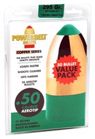 CVA PowerBelt AT Bullets 50 Caliber, 295 Grain Copper AeroTip Ammo - Pack of 50