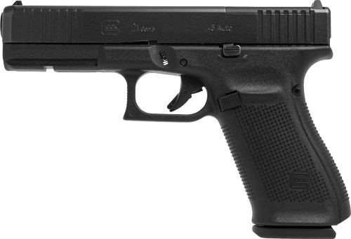 Glock G21 MOS 45 ACP Gen 5 Semi-Auto Pistol with Fixed Sights and 3 Magazines