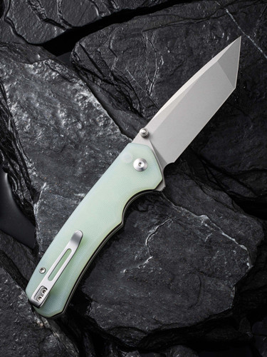 Civivi Brazen 3.46-Inch Carbon Steel Folding Knife with G-10 Handle, Green