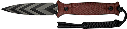Civivi Perfrico Fixed Blade Knife with Burgundy G-10 Handle and Carbon Steel Blade