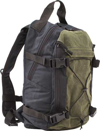 Grey Ghost Gear Throwback Bag with Waxed Canvas - Part Number 6022-BLK-OD